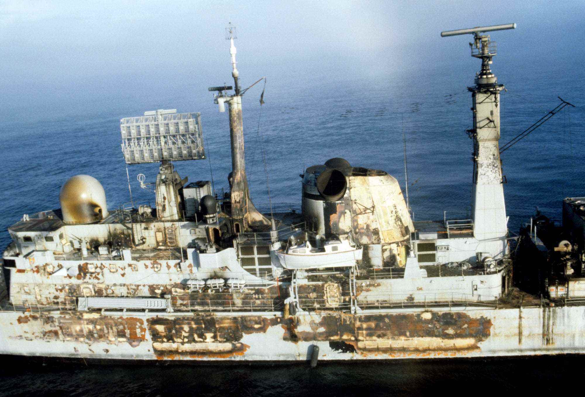 Britische Royal Navy HMS Sheffield Falklandkrieg