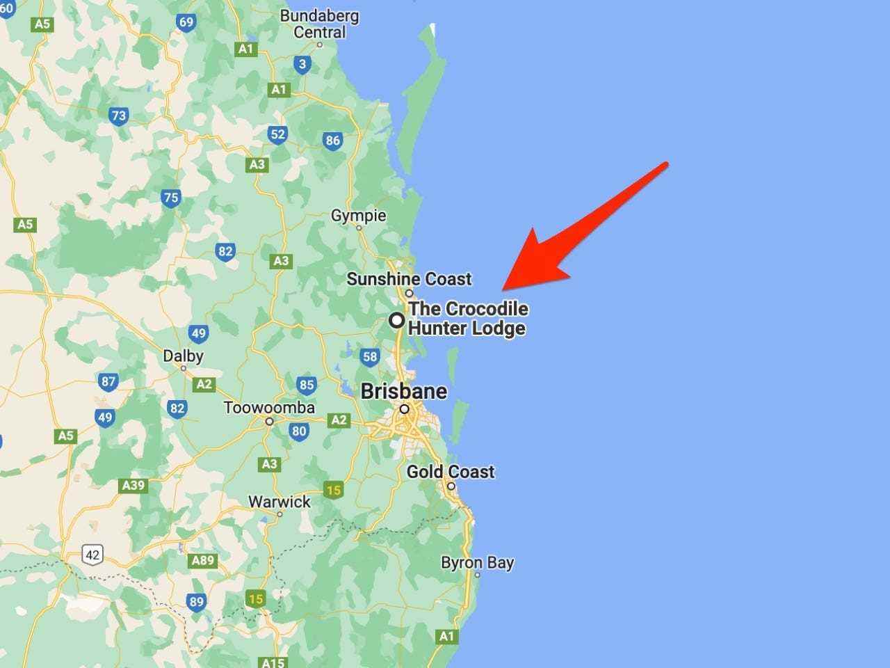 Die Lodge liegt an der Sunshine Coast Australiens.