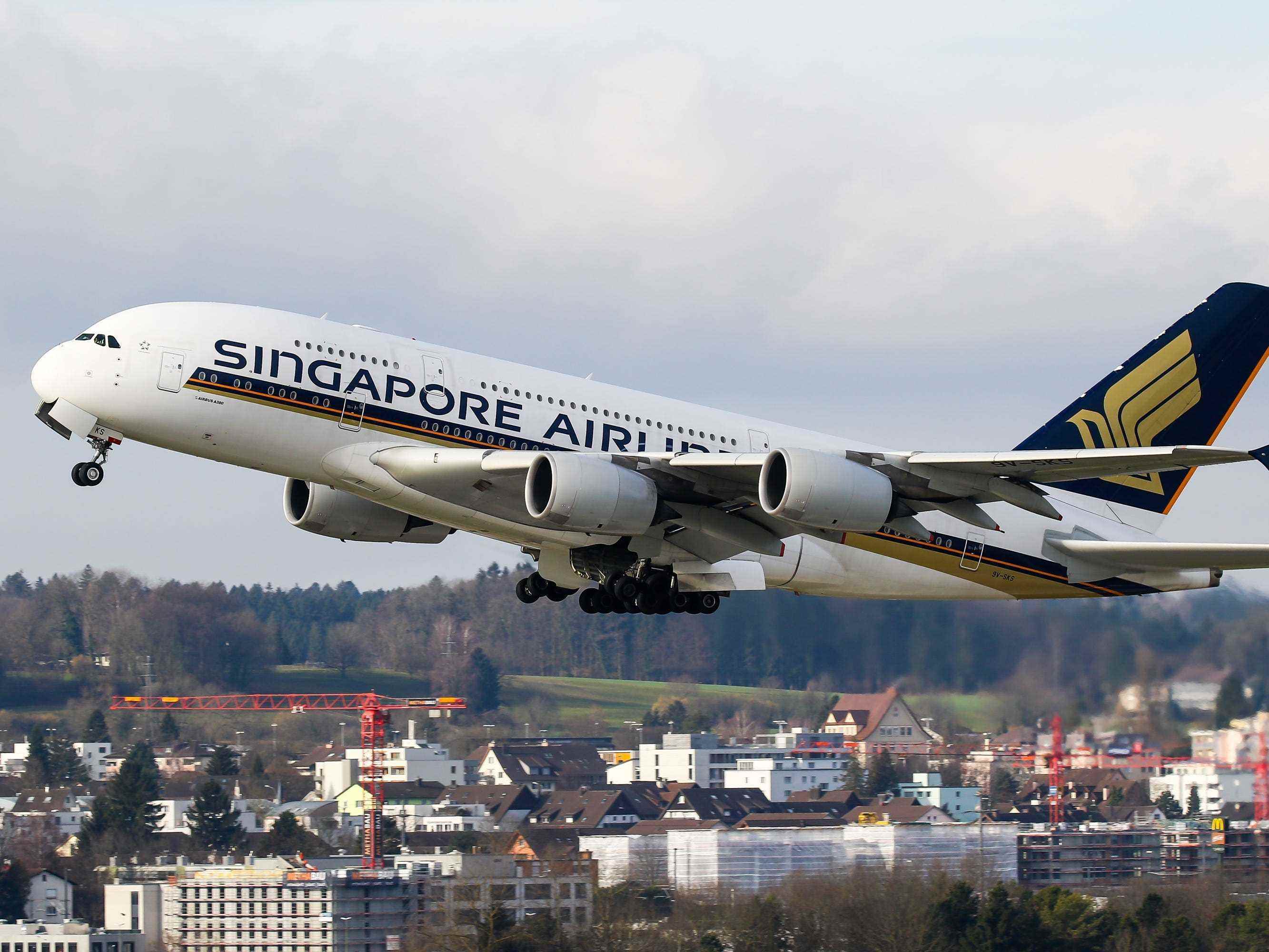 Singapore Airlines Airbus A380-800.