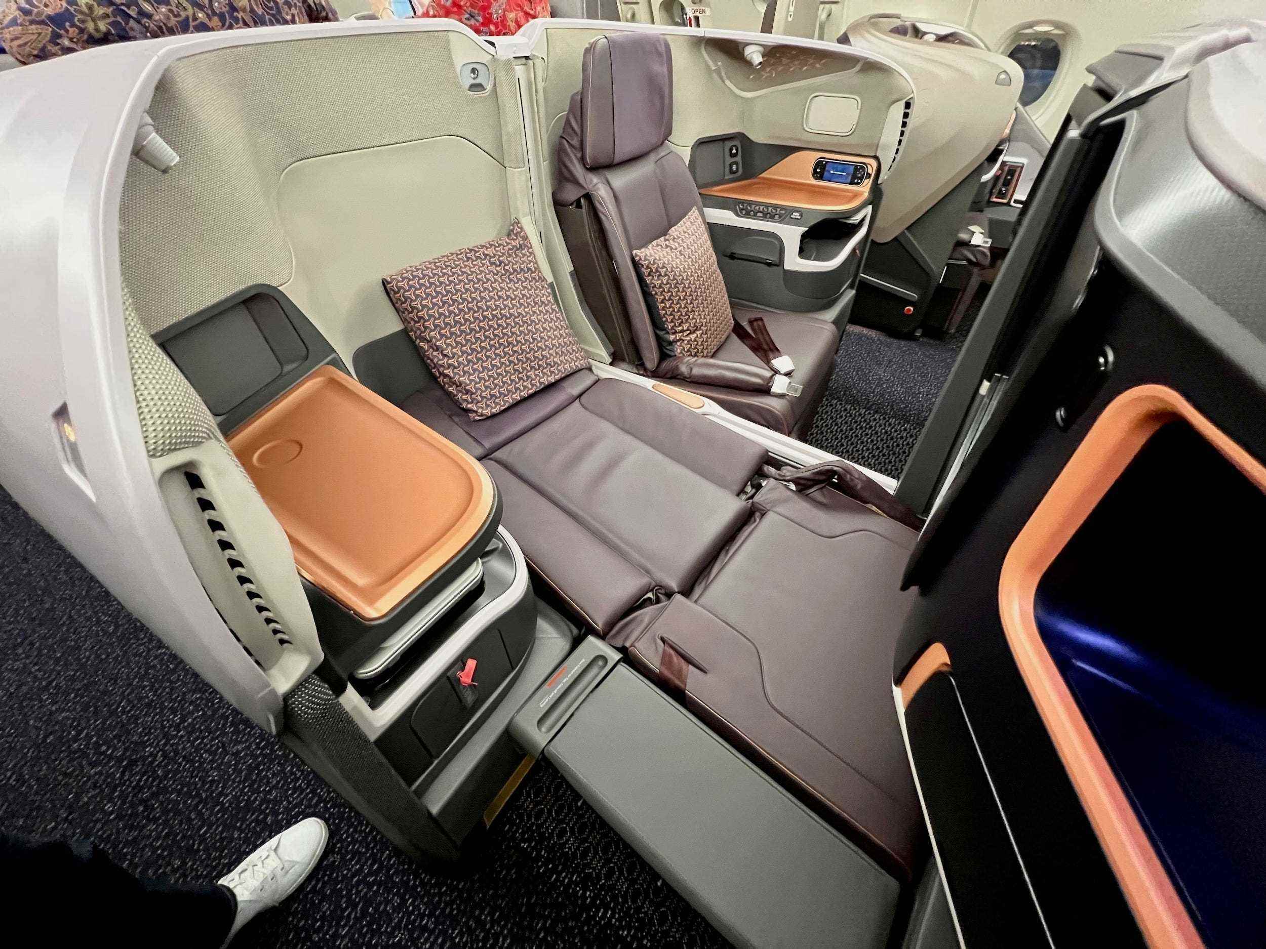 A380-Business-Class von Singapore Airlines.