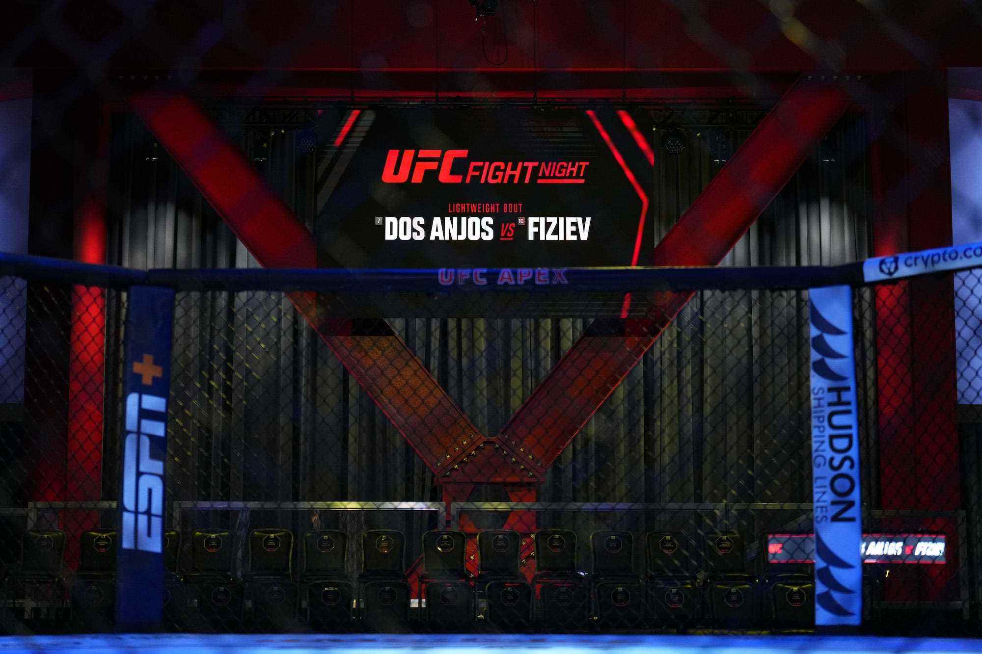 Eine allgemeine Ansicht des UFC Octagon im Apex-Studio des Unternehmens in Las Vegas.
