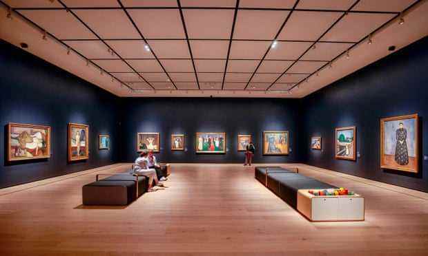 Das Edvard-Munch-Zimmer im neuen Nationalmuseum.