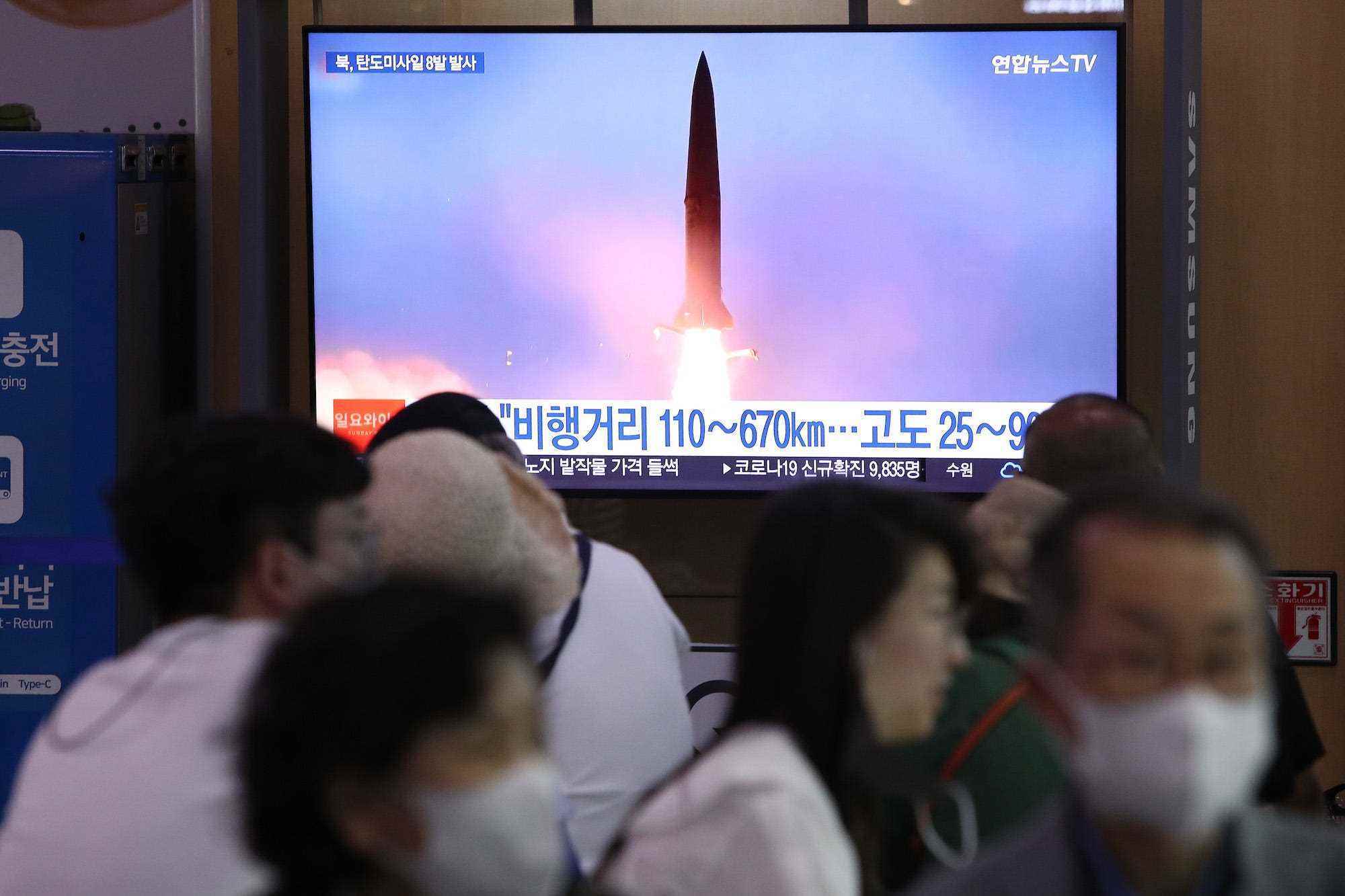 Nord-Südkorea-Rakete startet Fernsehnachrichten