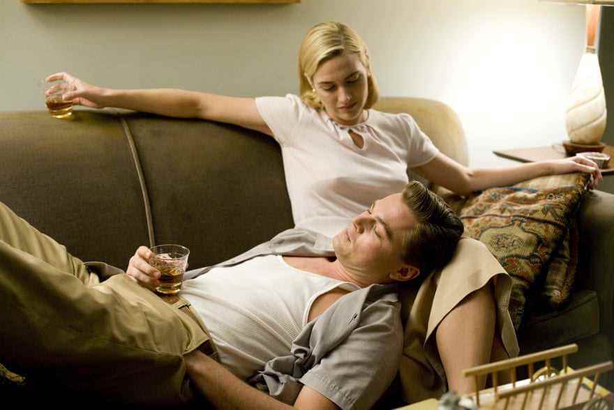 Kate Winslet und Leonardo DiCaprio in „Der Weg der Revolution“.
