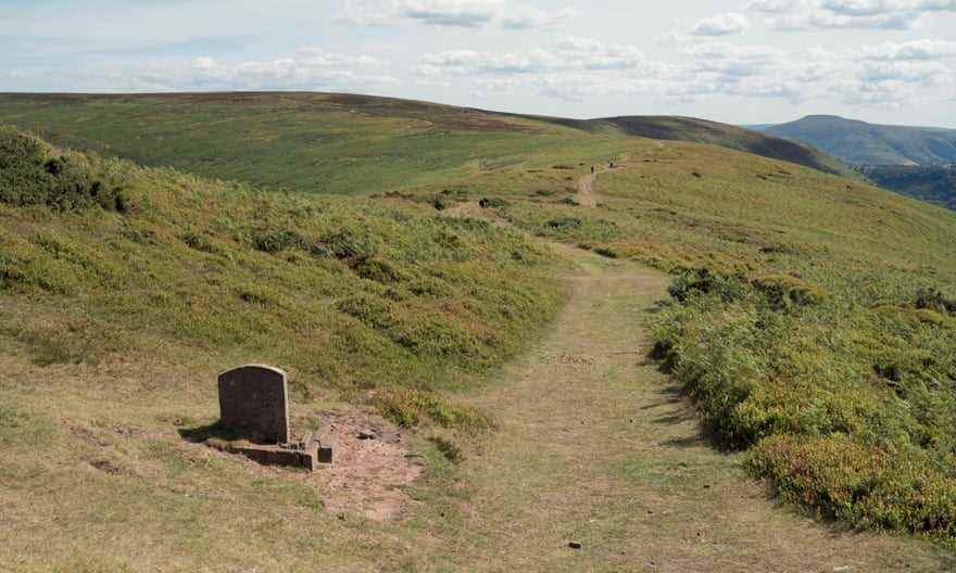 Auf dem Offa's Dyke Path mit Blick auf Herefordshire