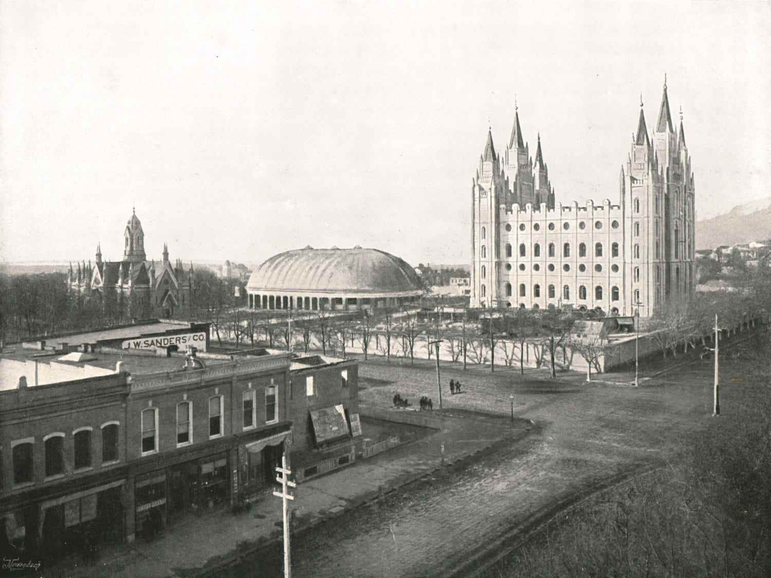 Ein Bild von Salt Lake City aus dem Jahr 1895.