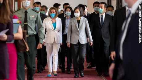 Pelosi traf sich am 3. August in Taipeh mit der taiwanesischen Präsidentin Tsai Ing-wen.