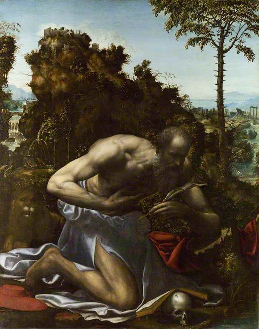 Der heilige Hieronymus in Buße von Sodoma (1477-1549) 