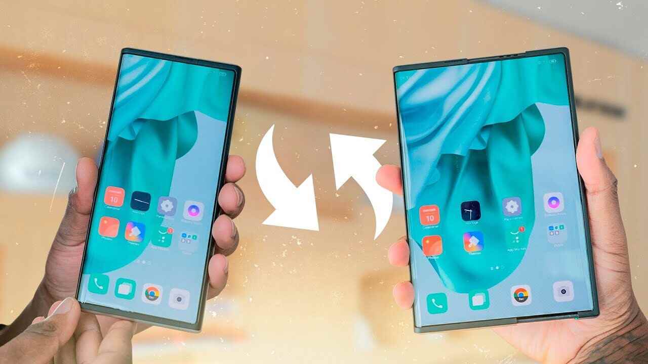 Oppos funktionierender Prototyp eines rollbaren Telefons aus dem Jahr 2021. - Galaxy Z Fold 4: Neue Faltungen, alte Fehler - Samsungs Vorstellung von der Zukunft, die in eine Sackgasse führt?