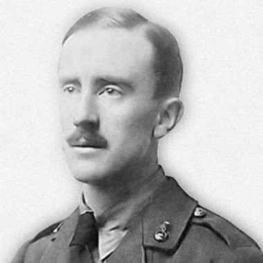 Tolkien in Uniform im Jahr 1916.