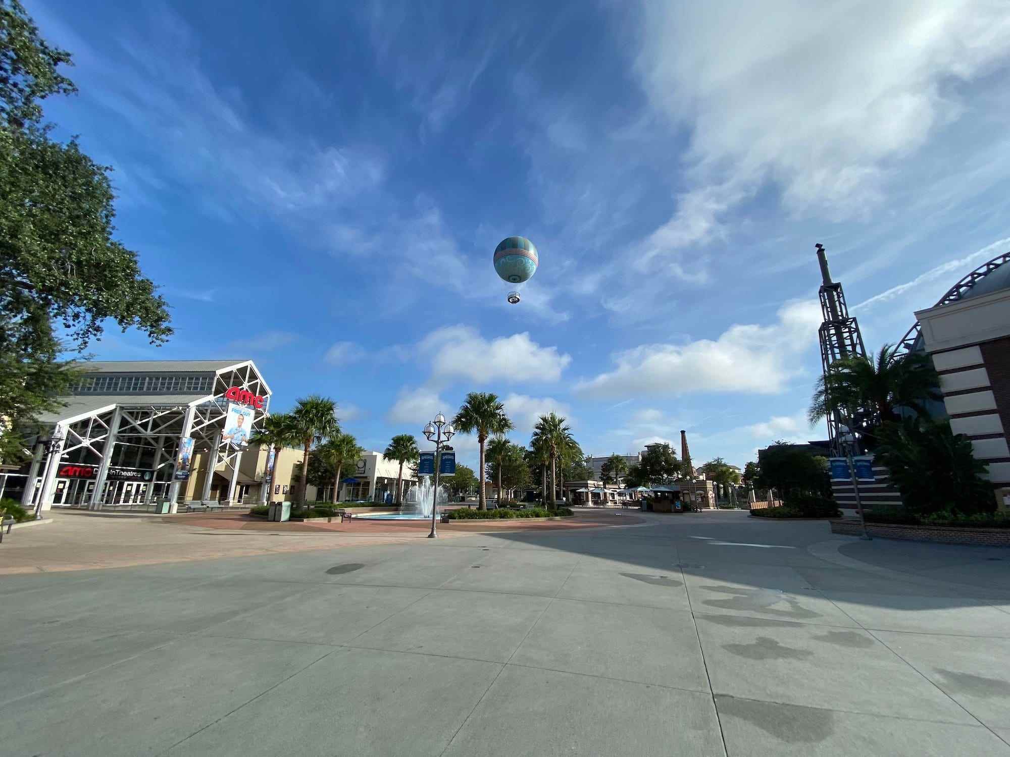 Ein Blick auf Disney Springs im August 2021.