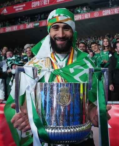 Nabil Fekir mit der Copa del Rey