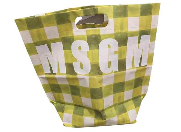 Grün karierte MSGM-Tasche
