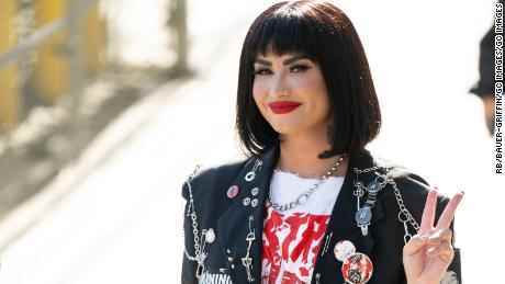 Demi Lovato ist bei „Jimmy Kimmel Live!“ zu sehen  am 14. Juli in Los Angeles. 