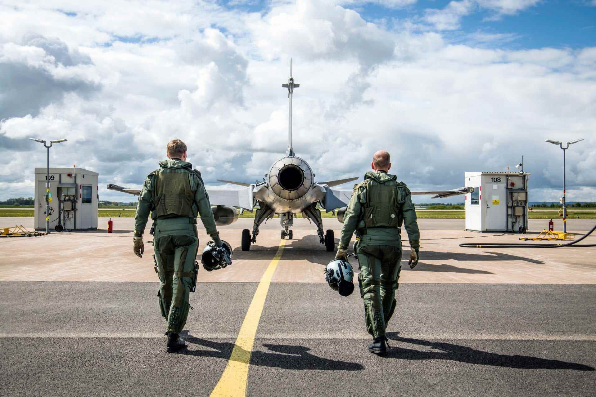 Piloten der schwedischen Militärluftwaffe