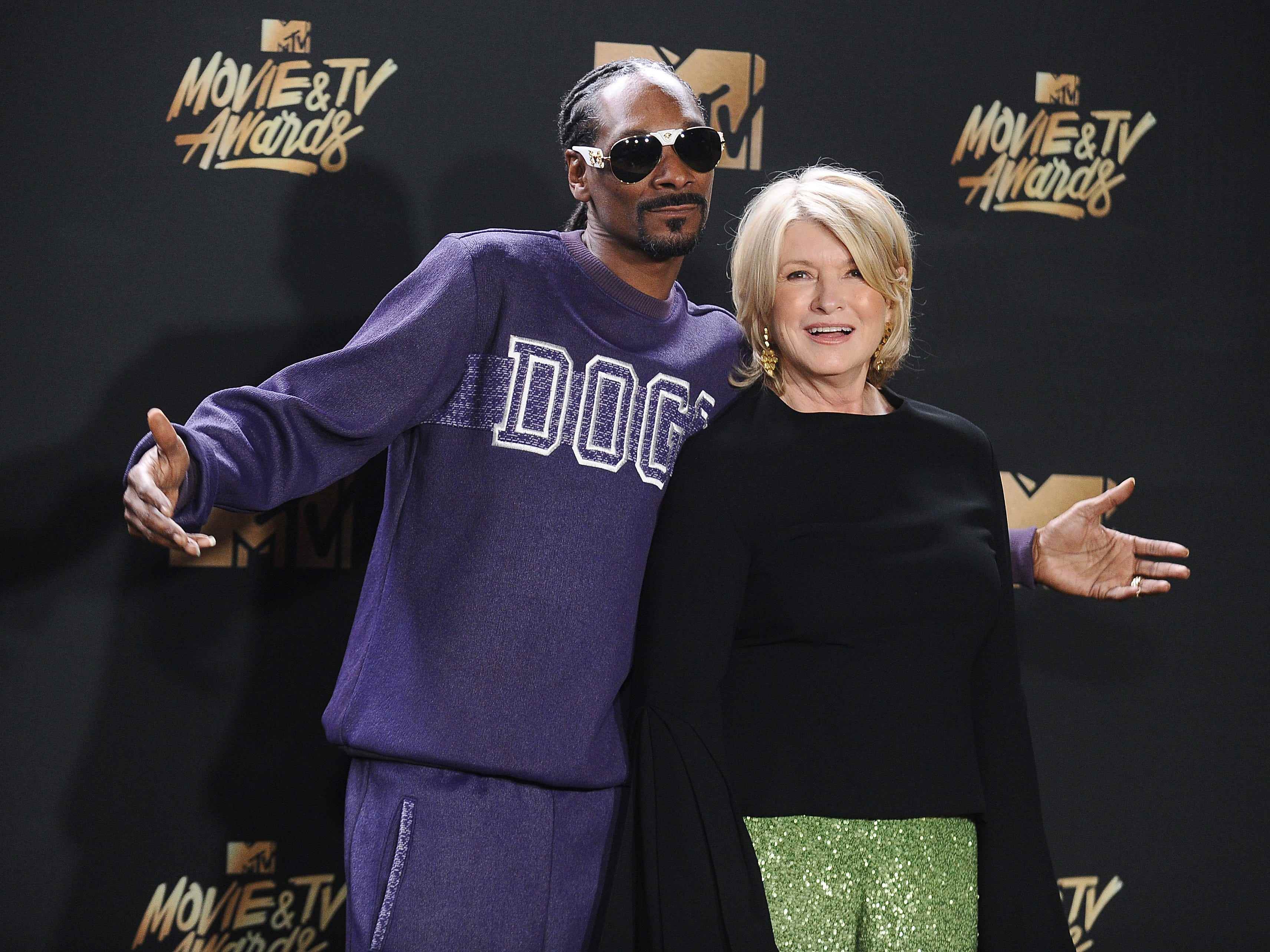 Snoop Dogg und Martha Stewart im Jahr 2017