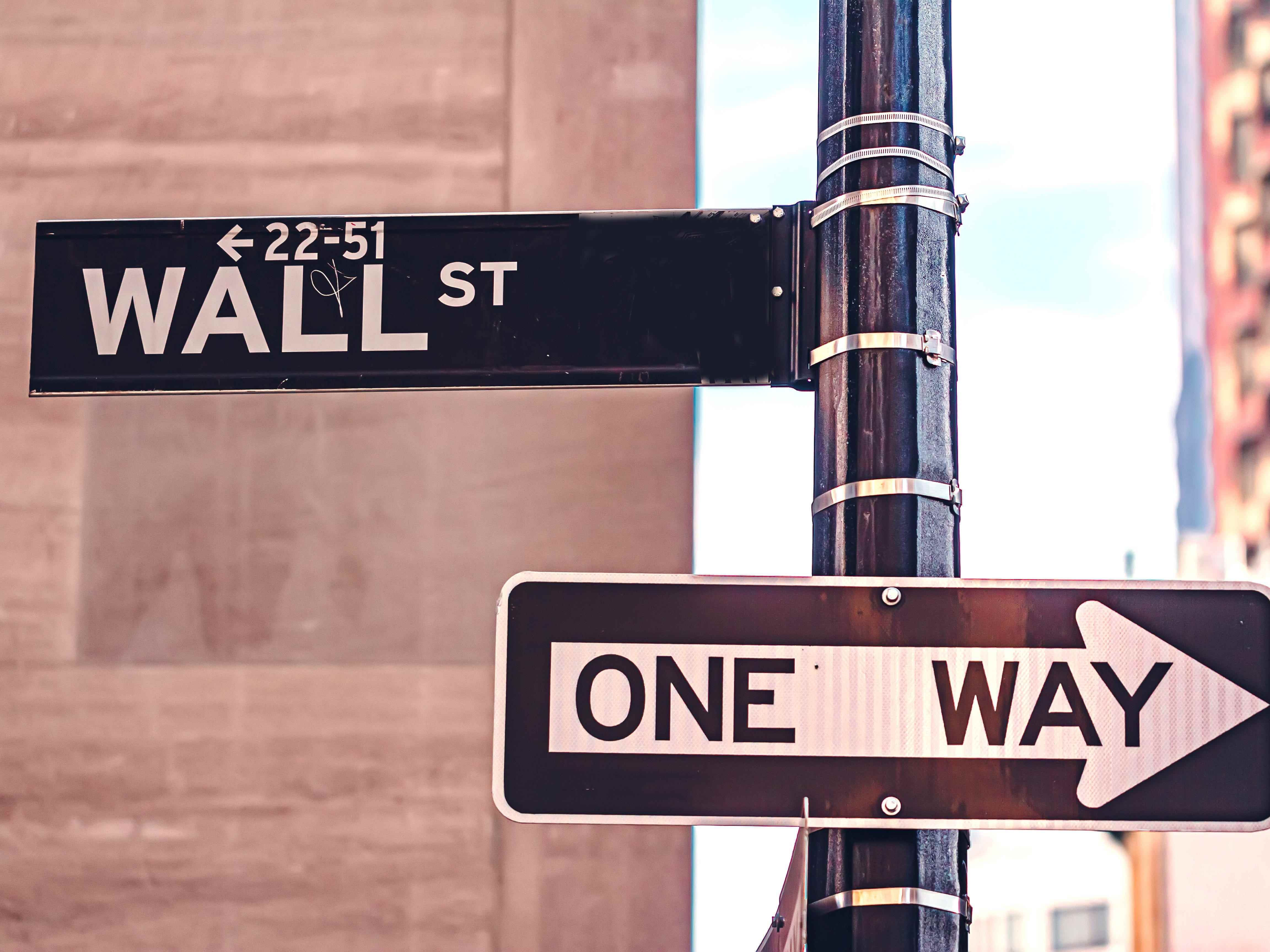 Wall-Street-Straßenschild