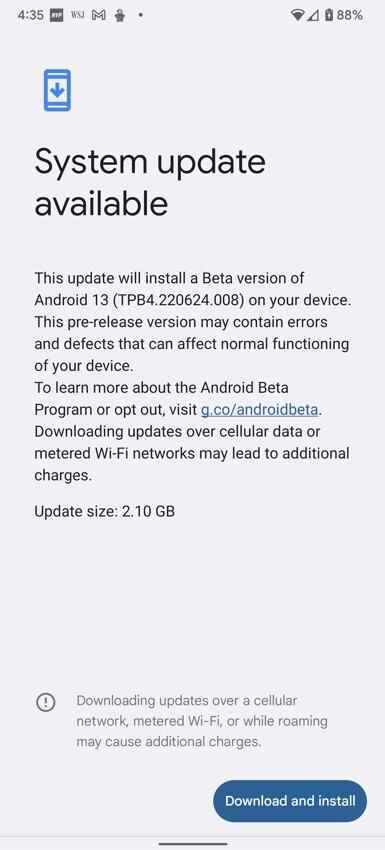 Android 13 Beta 4.1 wurde auf dem Pixel 6 Pro installiert - Die Installation von Android 13 Beta 4.1 behebt die Fingerabdruckscanner auf dem Pixel 6, Pixel 6 Pro