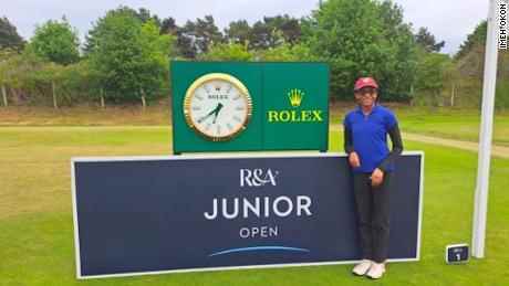 Essien vertrat Nigeria bei den R&A Junior Open in Monifieth, Schottland.