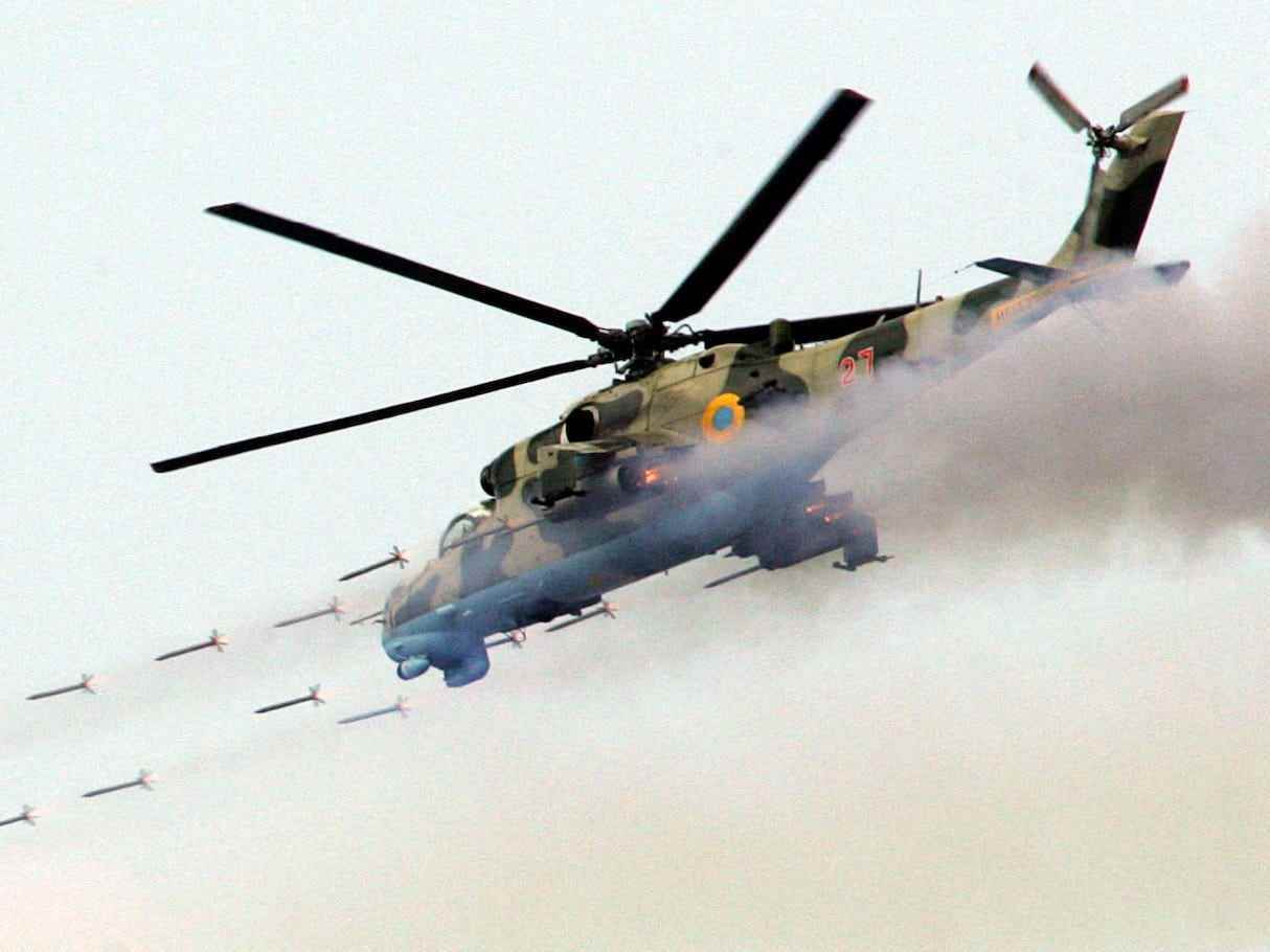 Kampfhubschrauber Mi-24 der Ukraine