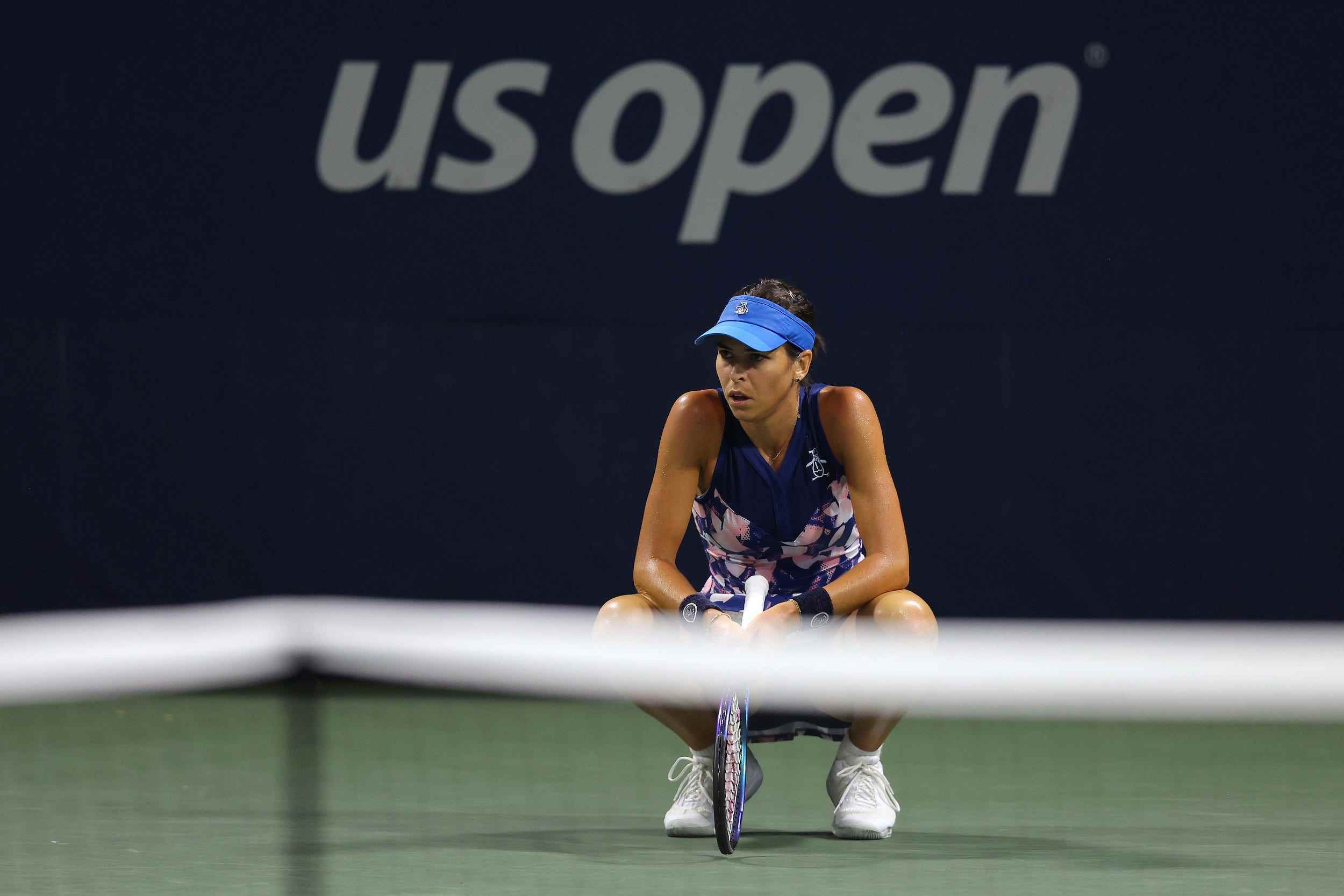 Ajla Tomlijanović während ihres Zweitrundenspiels bei den US Open 2022.