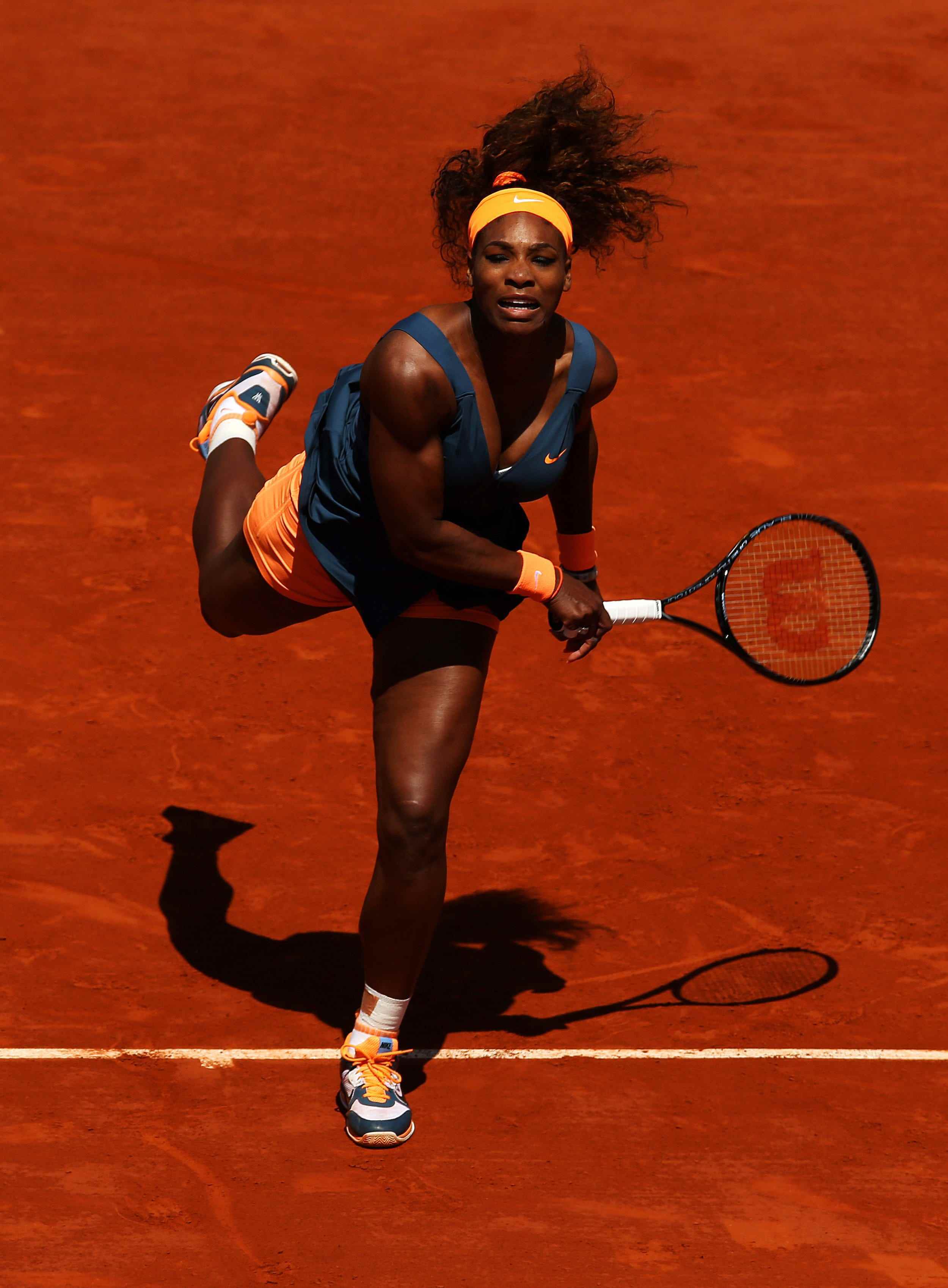 Serena Williams nimmt an den French Open 2013 teil.