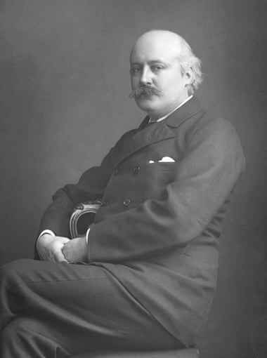 Komponist und Organist Hubert Parry (1848-1918).