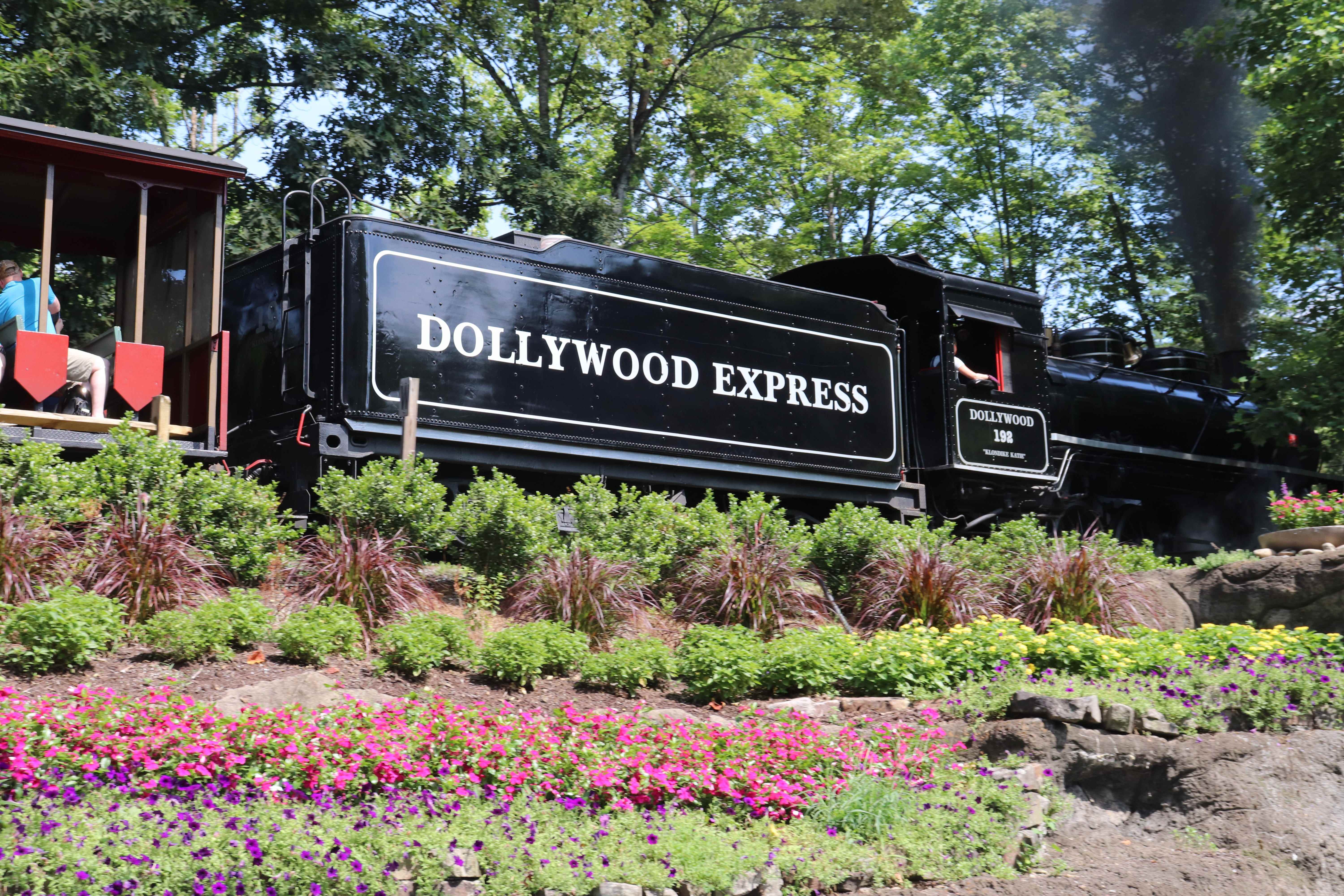 Der Dollywood Express-Zug in Dollywood.