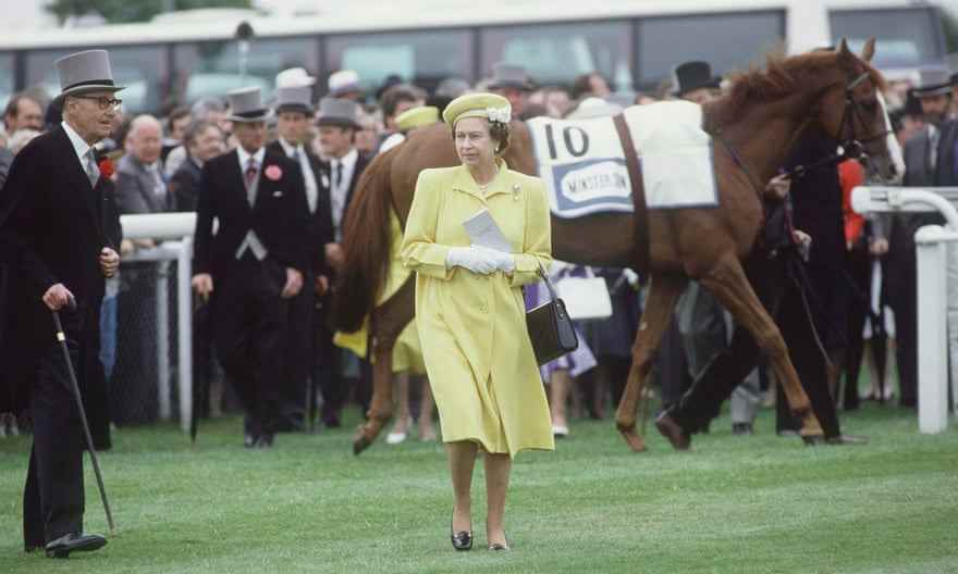 Die Queen im Derby 1988.