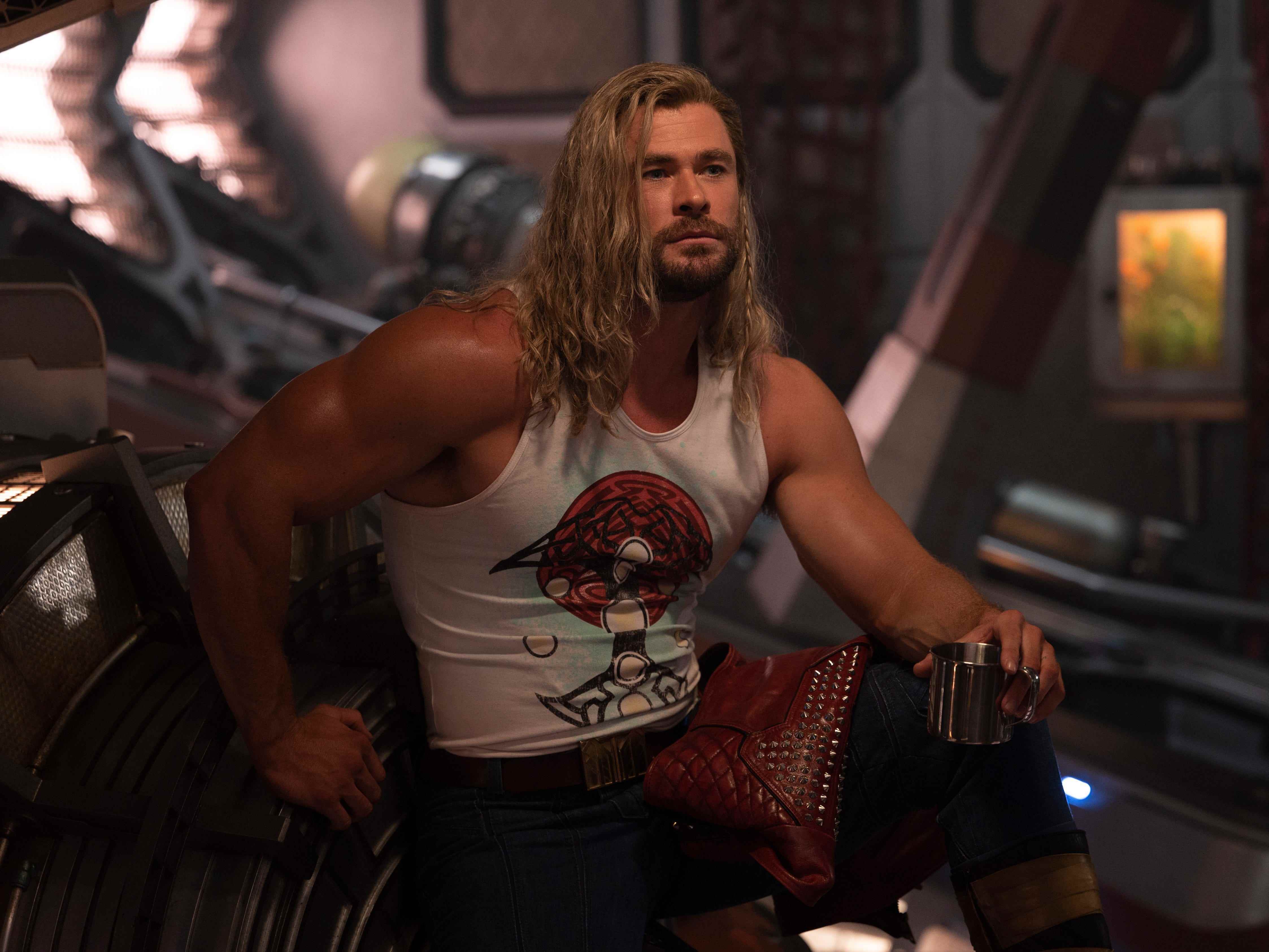 Chris Hemsworth als Thor in „Thor: Love and Thunder“.