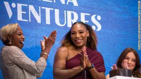 Serena Williams läutete am Freitag, den 26. August 2022, die Eröffnungsglocke auf dem Parkett der NYSE in New York, USA. 