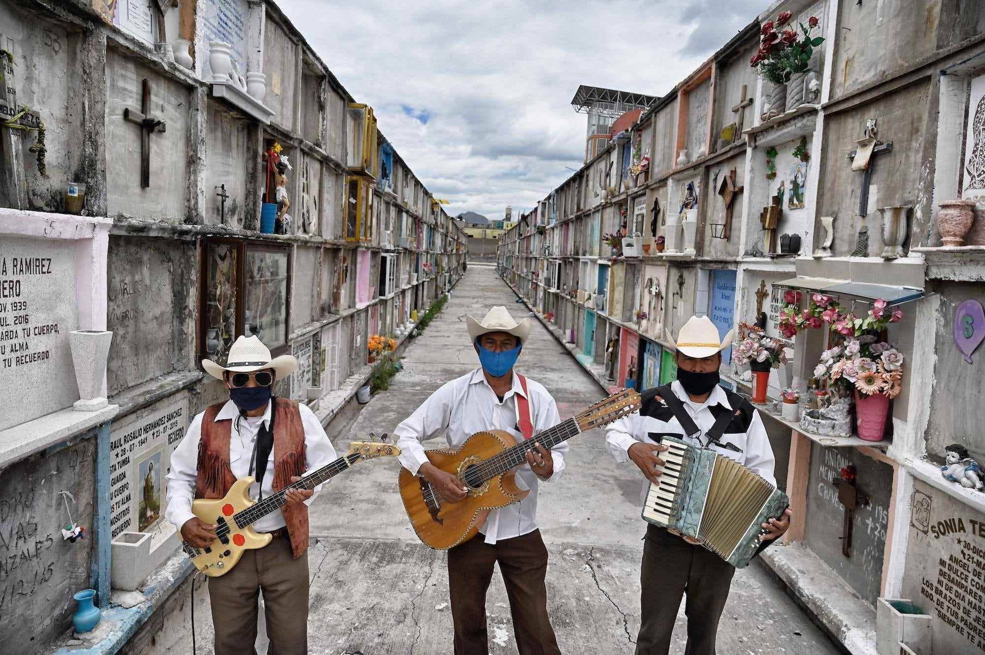 Begräbnisfriedhof der Musikmusiker Norteño Mexiko