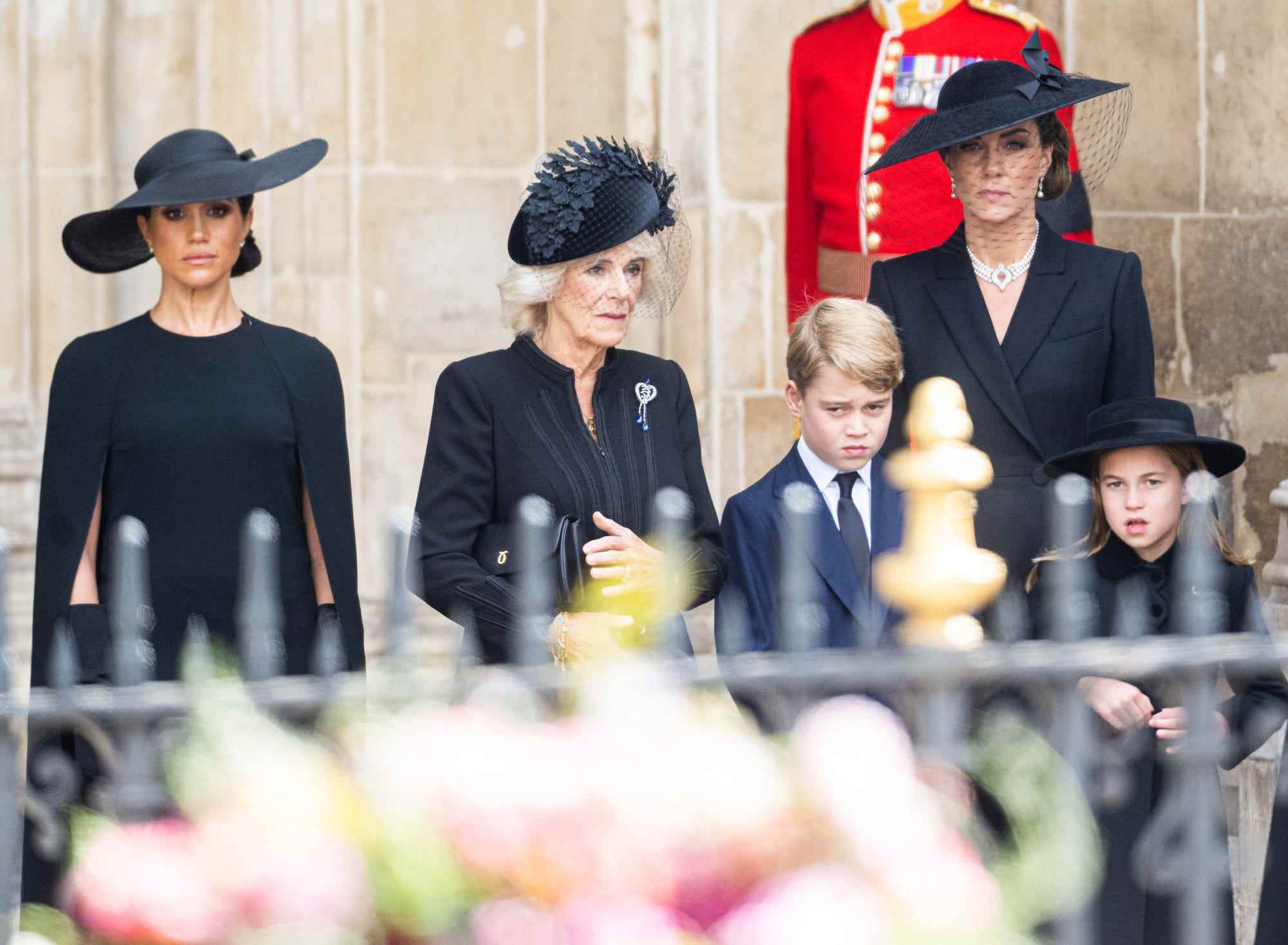 Königliche Familie bei der Beerdigung von Queen Elizabeth II