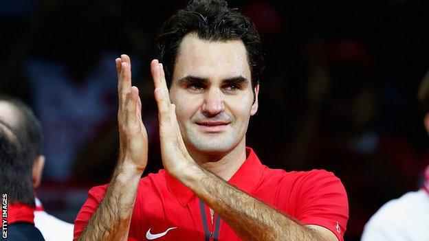 Ein emotionaler Roger Federer, nachdem die Schweiz den Davis Cup gewonnen hatte