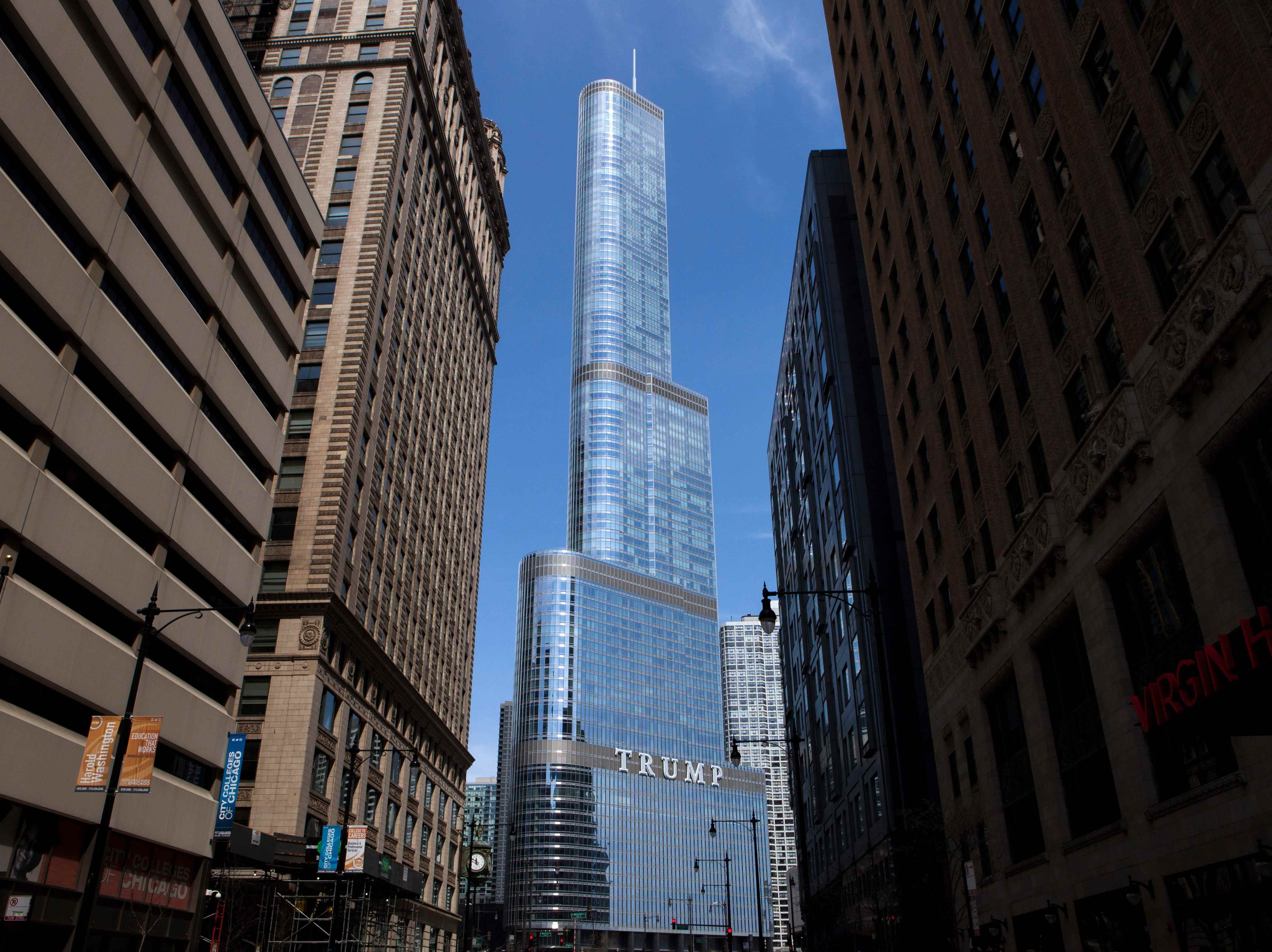 Trump International Hotel and Tower in Chicago.