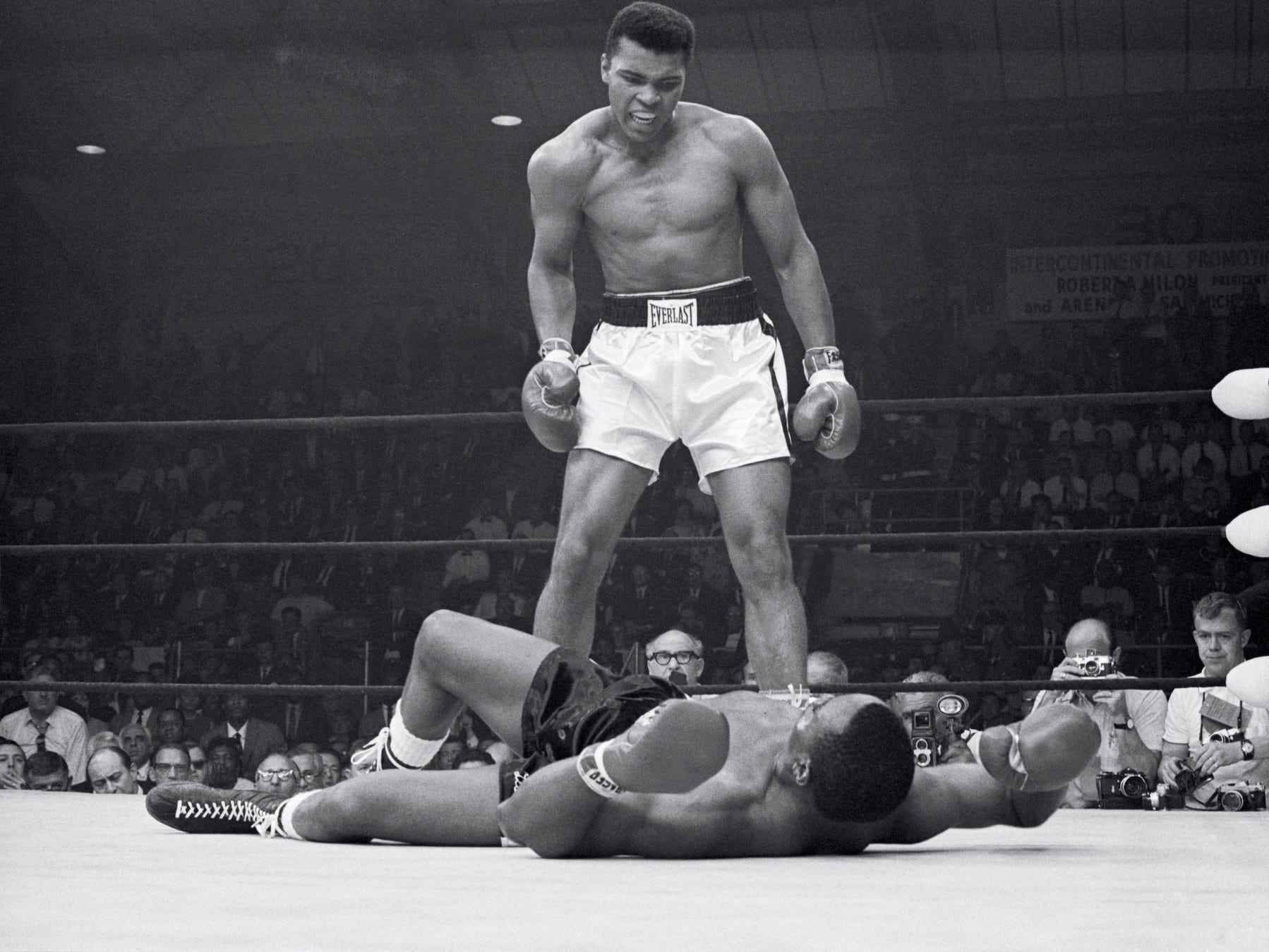 Muhammad Ali besiegte 1965 Sonny Liston.