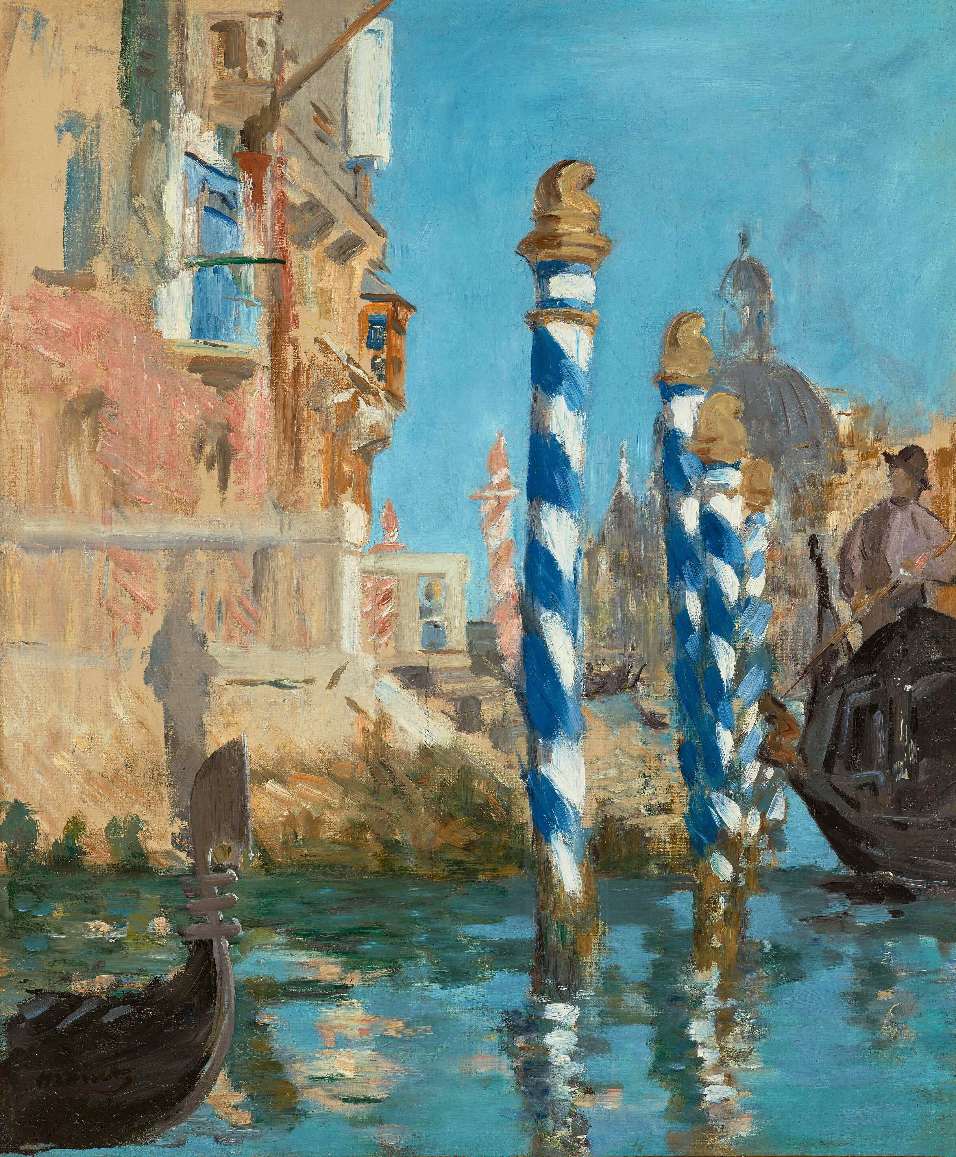 Manet Édouard, „Le Grand Canal à Venise“