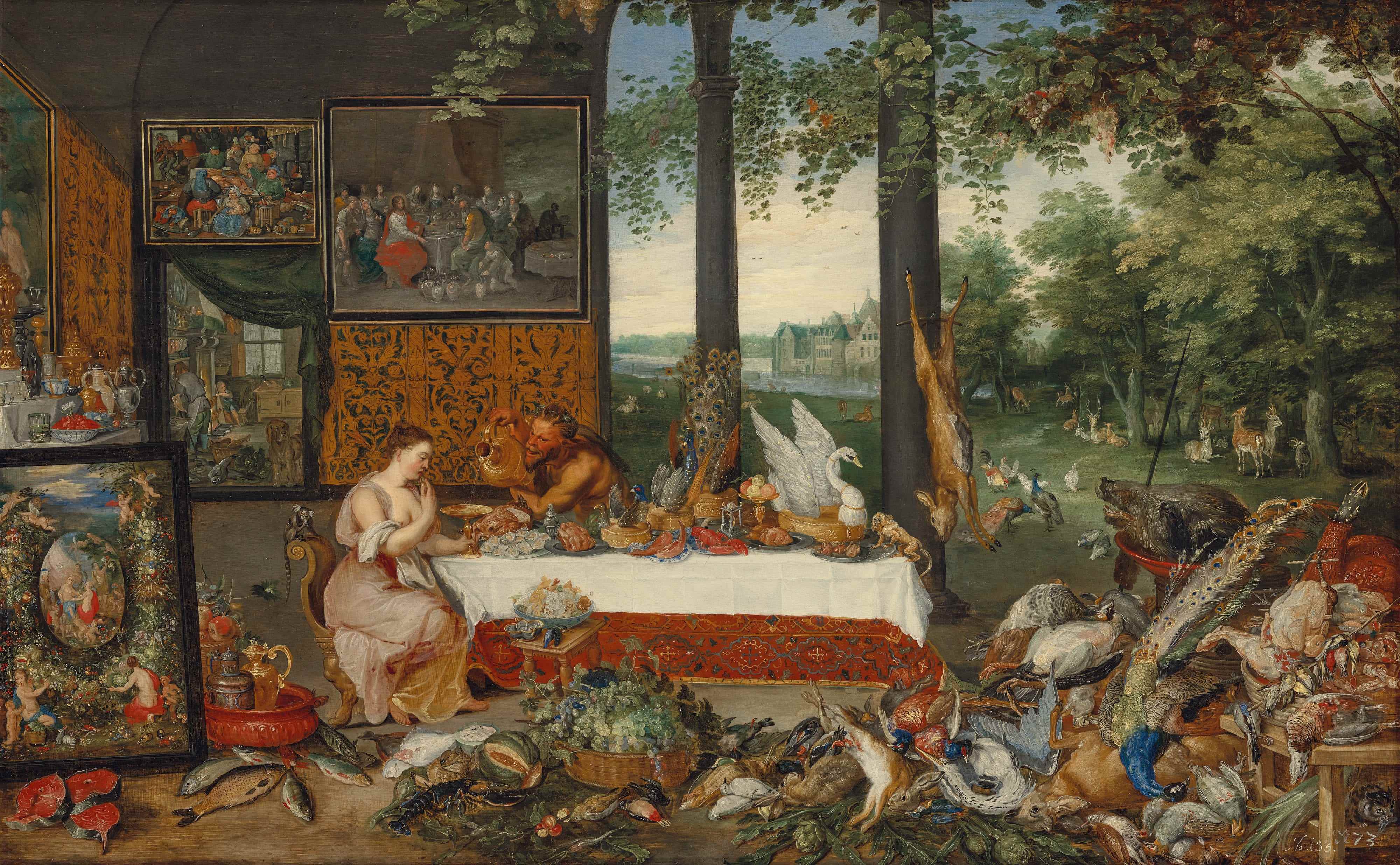 Jan Brueghel der Jüngere, „Die fünf Sinne, der Geschmack“