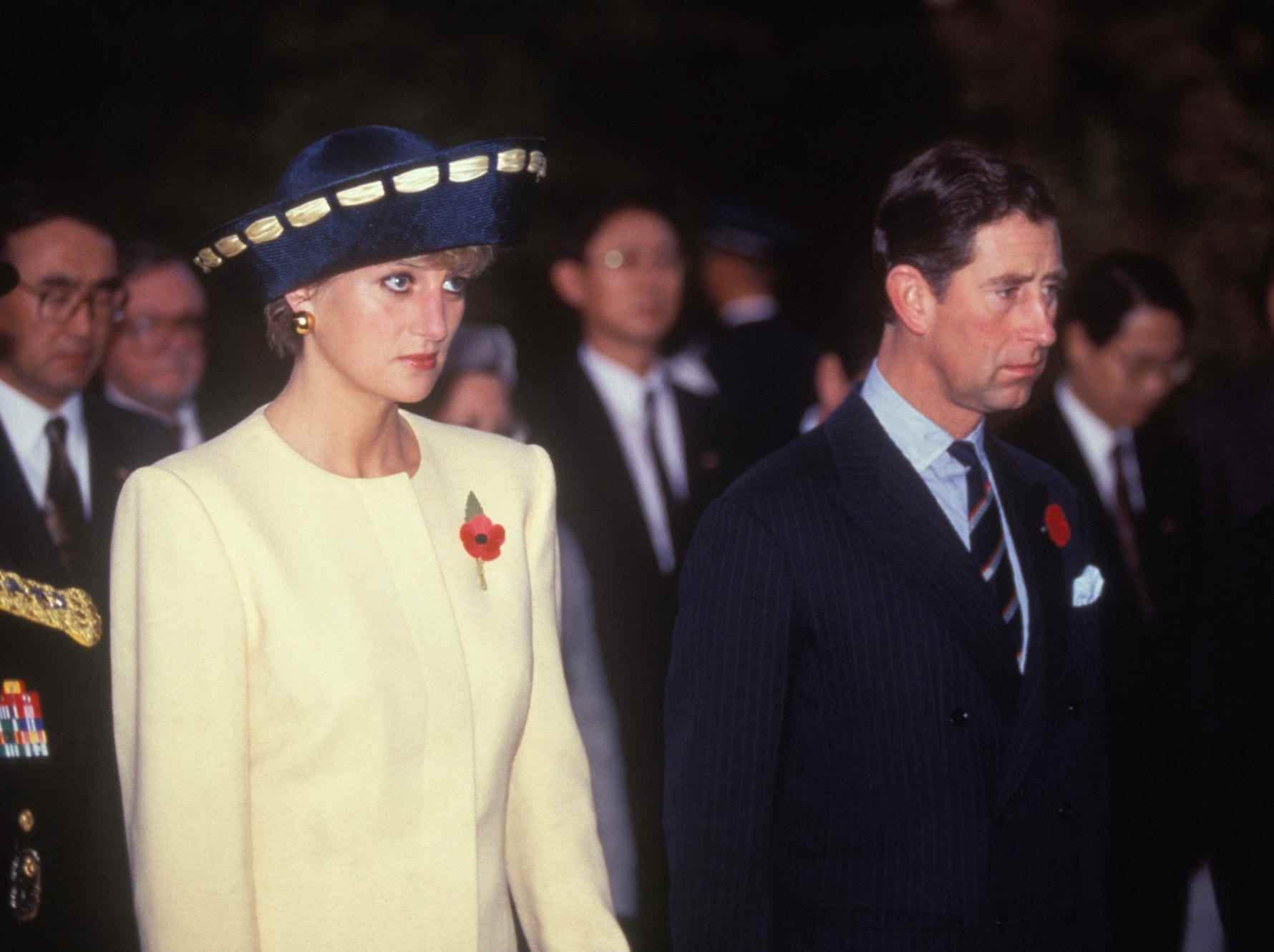 Prinzessin Diana und Charles im Jahr 1992.