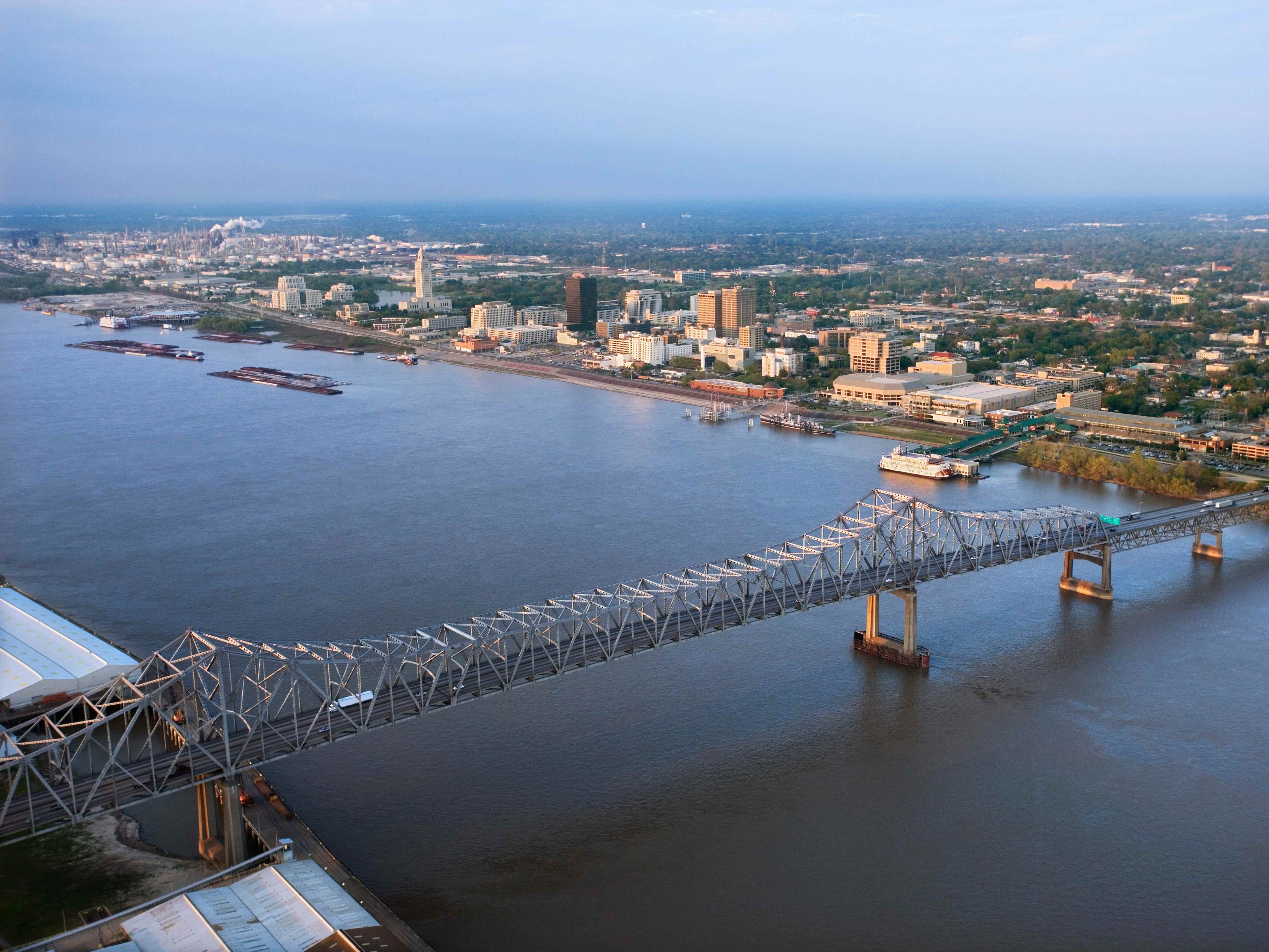 Ein Blick auf Baton Rouge, Louisiana.