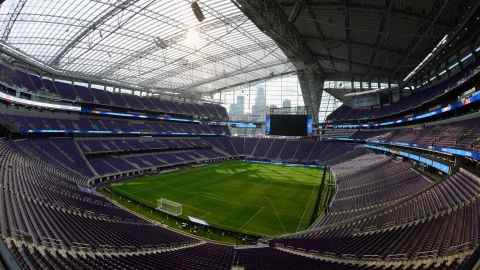 Eine allgemeine Ansicht des US-Bank-Stadions in Minneapolis, Minnesota.