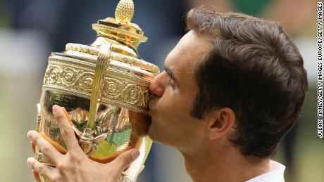 Acht Mal gewann Federer Wimbledon.