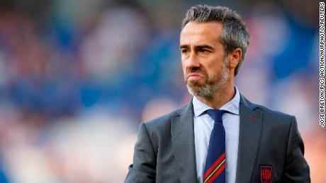 Jorge Vilda, Cheftrainer Spaniens, vor dem Viertelfinale der UEFA Women's Euro 2022 zwischen England und Spanien am 20. Juli.