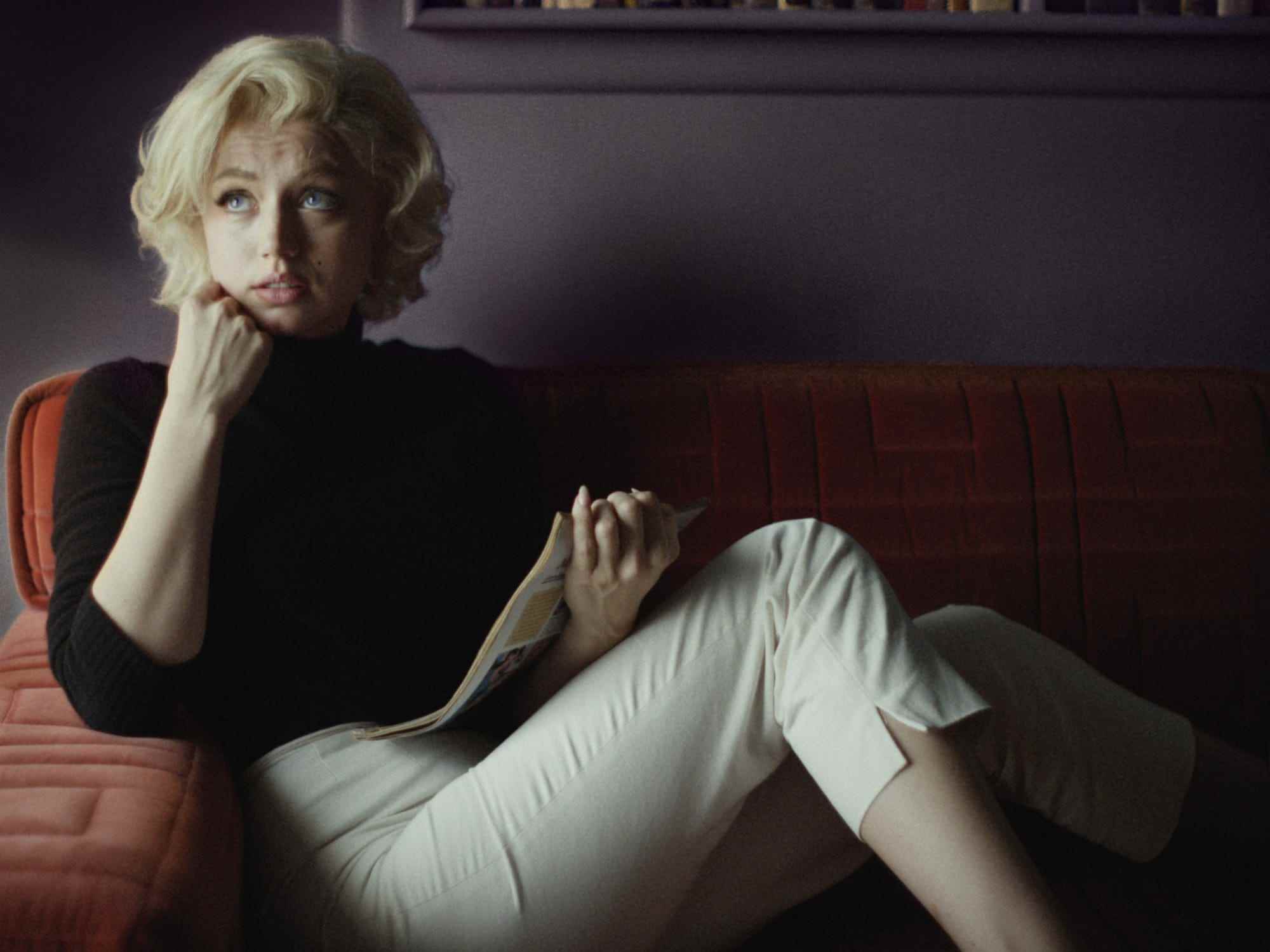 Ana de Armas als Marilyn Monroe im kommenden Netflix-Film „Blonde“.