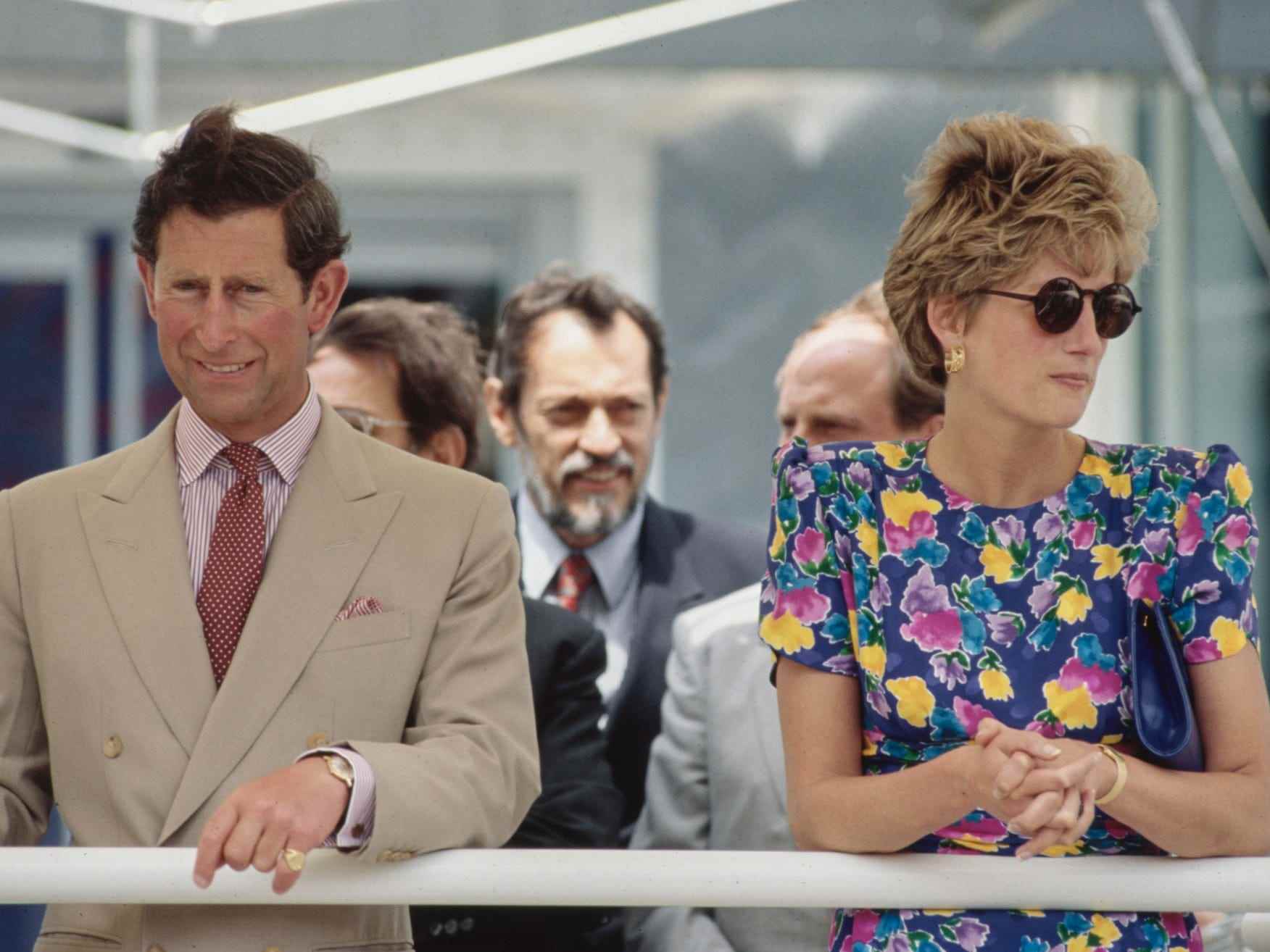 Prinz Charles und Prinzessin Diana im Mai 1992 in Sevilla, Spanien.