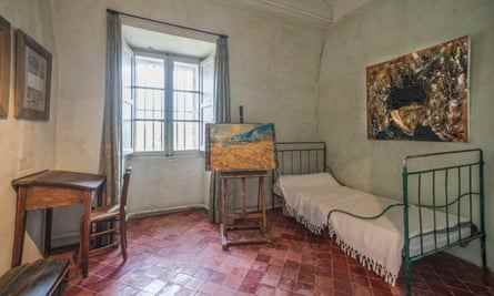 Eine Rekonstruktion des Zimmers von Vincent Van Gogh im Mausoleum von St. Paul