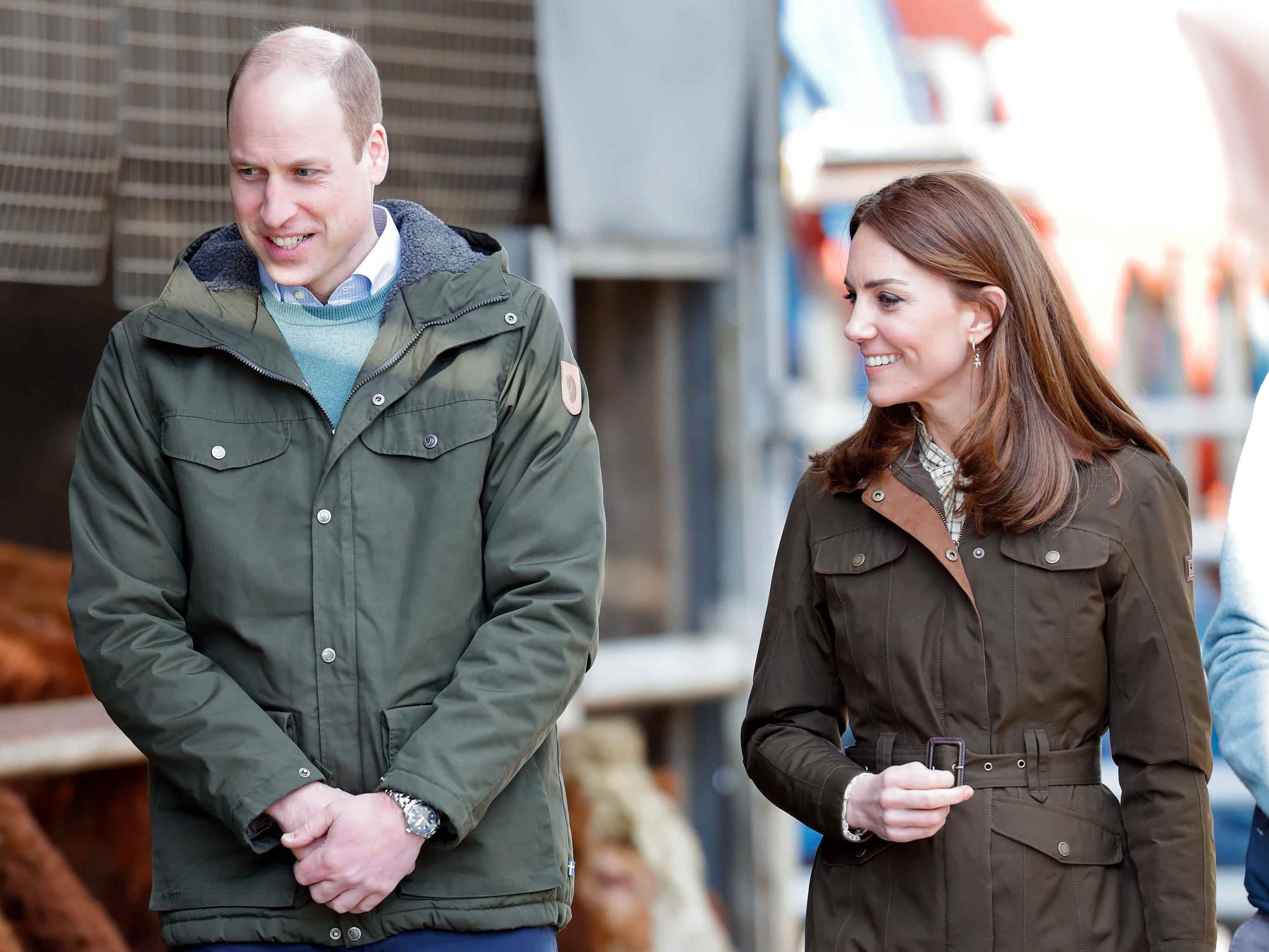 Prinz William und Kate Middleton in Freizeitkleidung