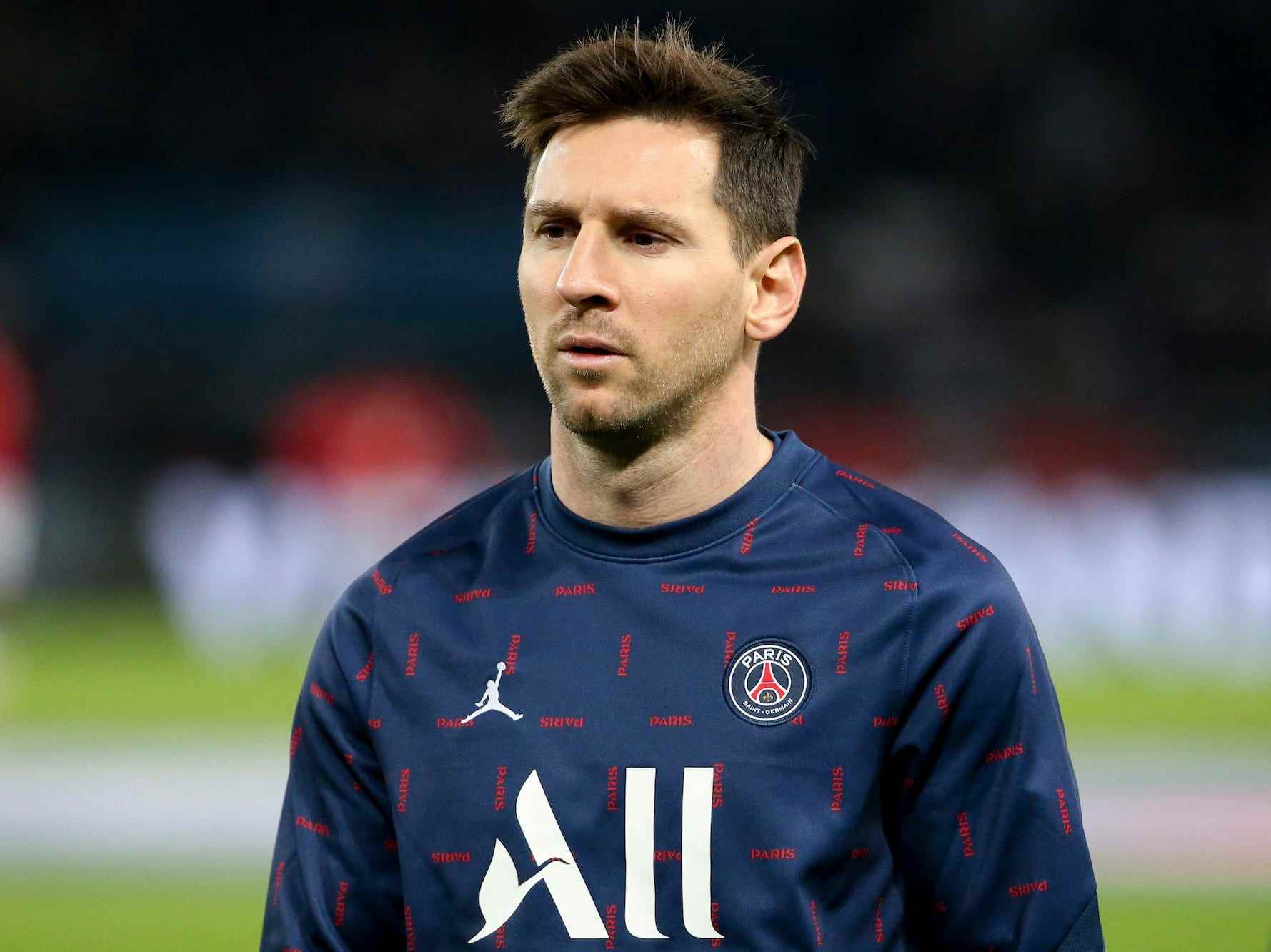Lionel Messi von PSG während des Uber Eats-Spiels der Ligue 1 zwischen Paris Saint-Germain und Lille OSC