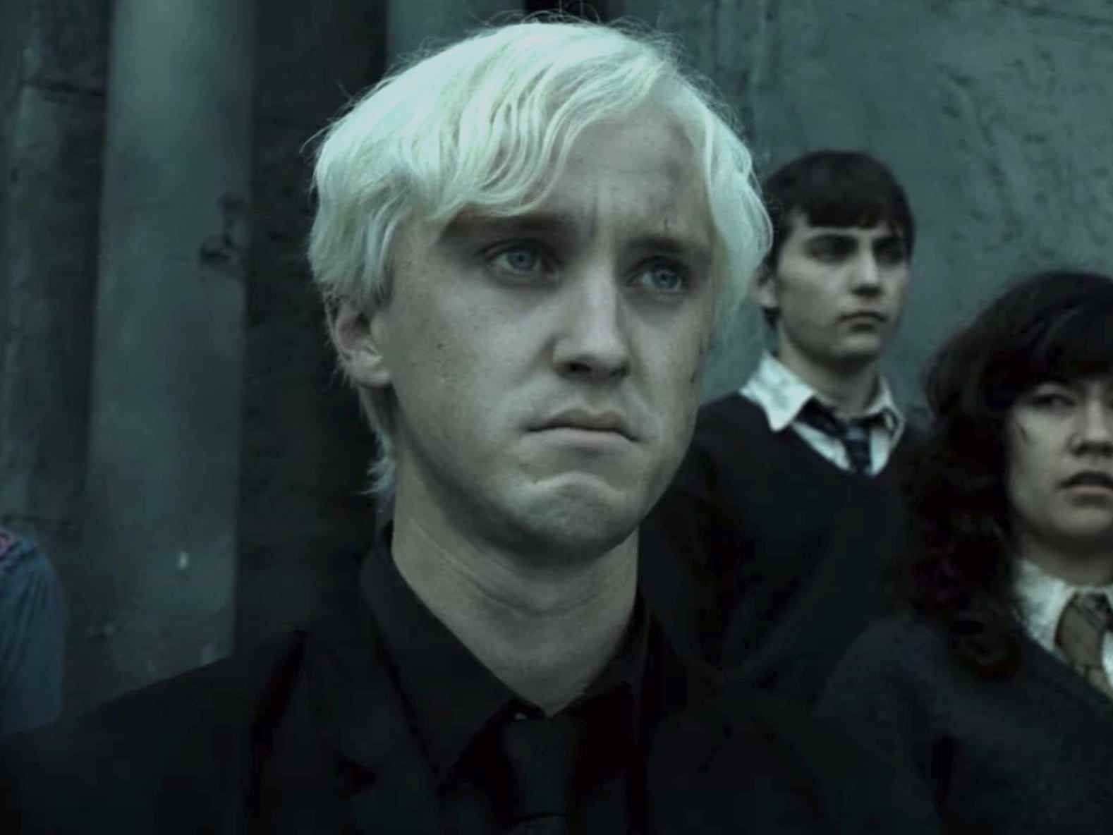 Tom Felton als Draco Malfoy in „Harry Potter und die Heiligtümer des Todes: Teil 2“.