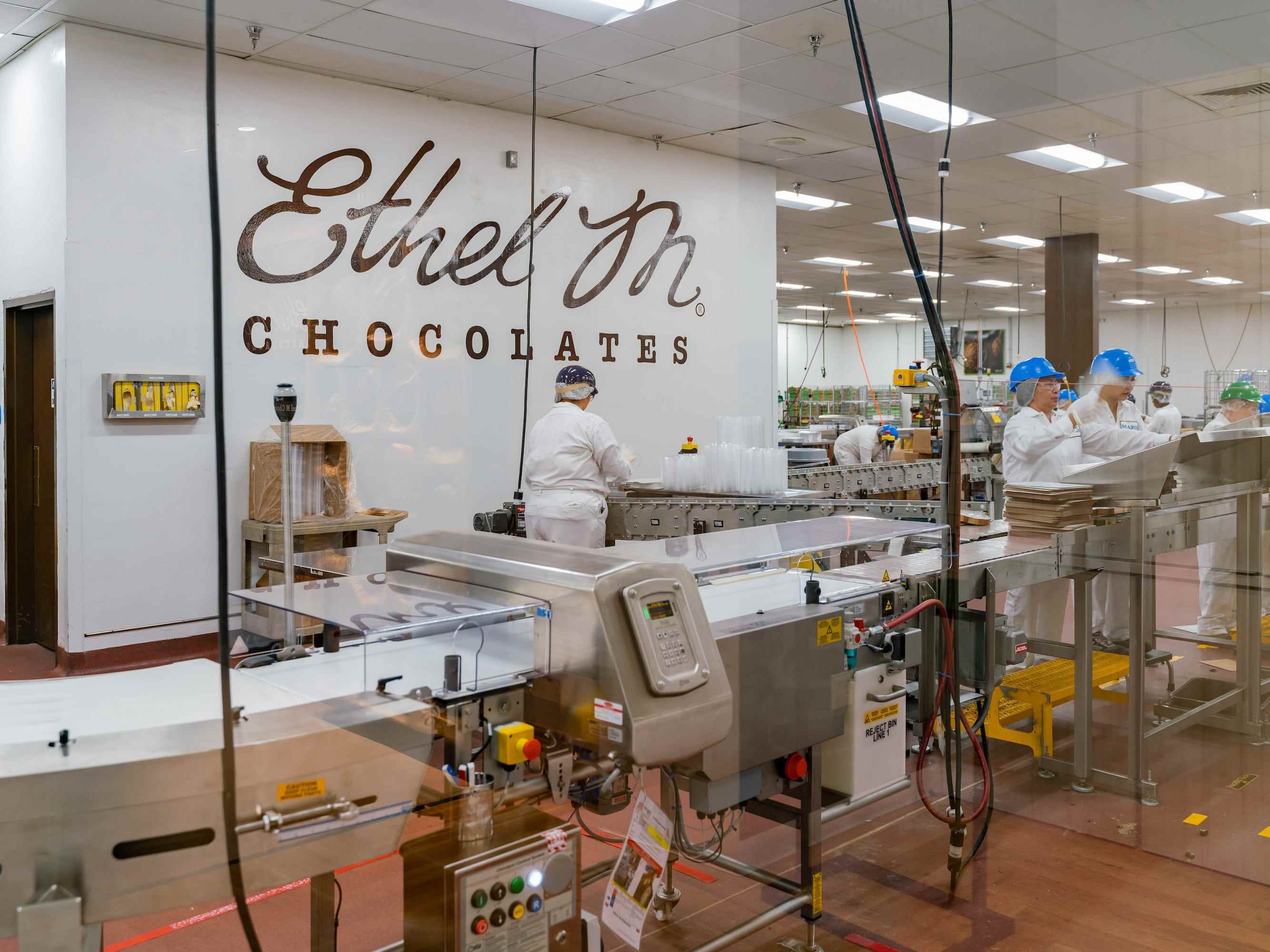 Las Vegas, 15. August: Innenansicht der berühmten Schokoladenfabrik Ethel M am 15. August 2018 in Las Vegas, Henderson